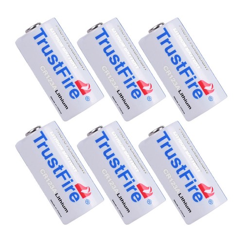 6pcs trustfire cr123a 123a - trustfire,